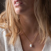 Chunky chain pearl necklace