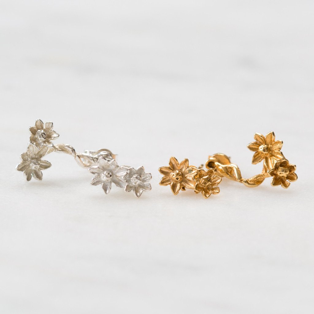 Mismatch flower studs