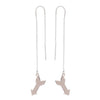 Arrow drop earrings