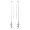 Lightning bolt drop earring