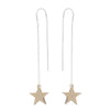 Chunky star drop earrings