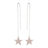 Chunky star drop earrings