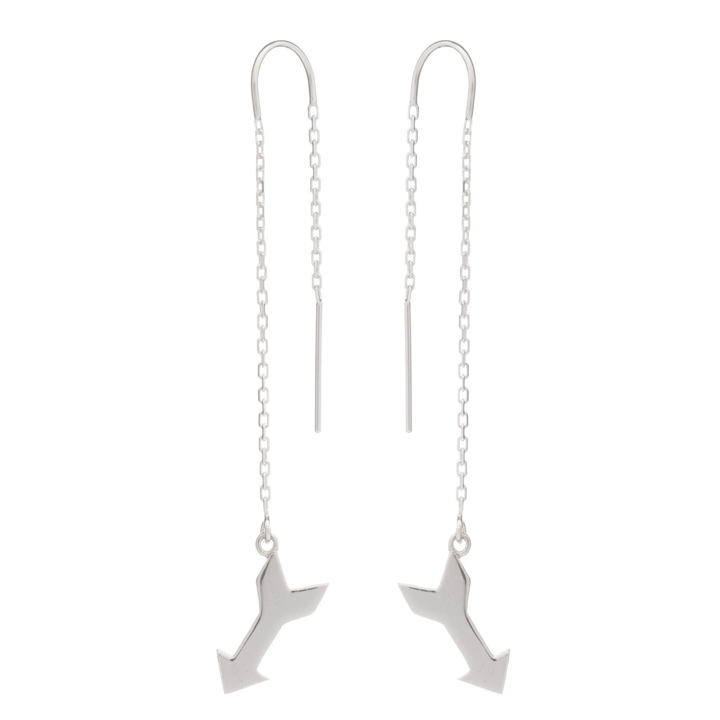 Arrow drop earrings