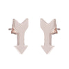 Arrow stud earrings