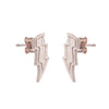 Lightning bolt stud earrings