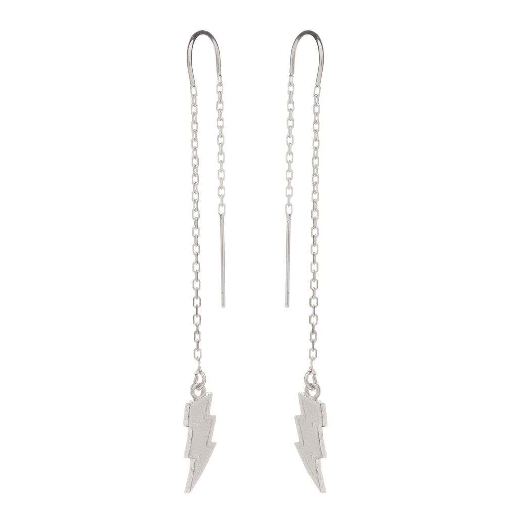 Lightning bolt drop earring