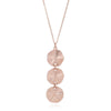 Triple fan necklace