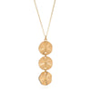 Triple fan necklace