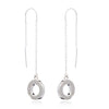 Infinity drop earrings