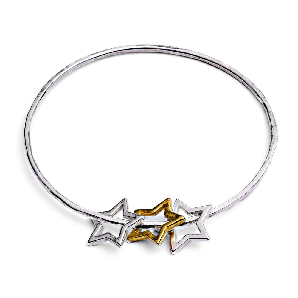 Triple star bangle