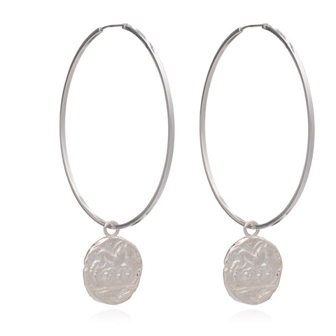 Large Roman coin hoops