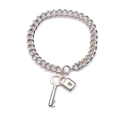 Lock & key bracelet