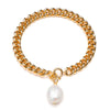 Chunky chain pearl bracelet