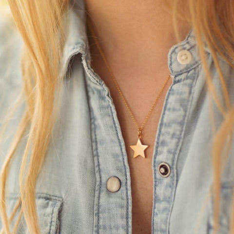 Large star necklace