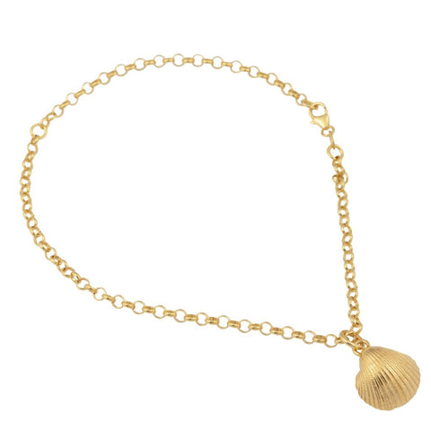 Clam shell anklet