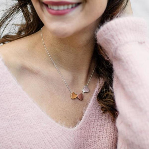Triple heart necklace
