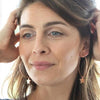 Large star hoop earrings