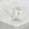 Personalised upper case initial necklace    (all letters available)