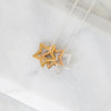 Triple star necklace