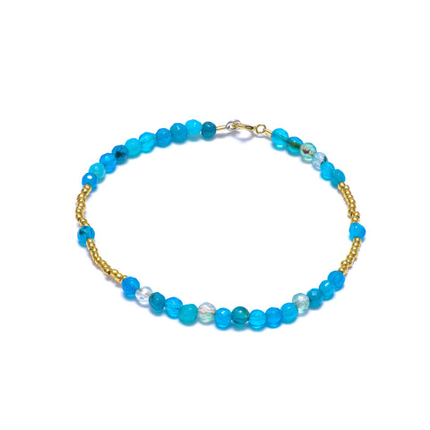 Blue agate bracelet