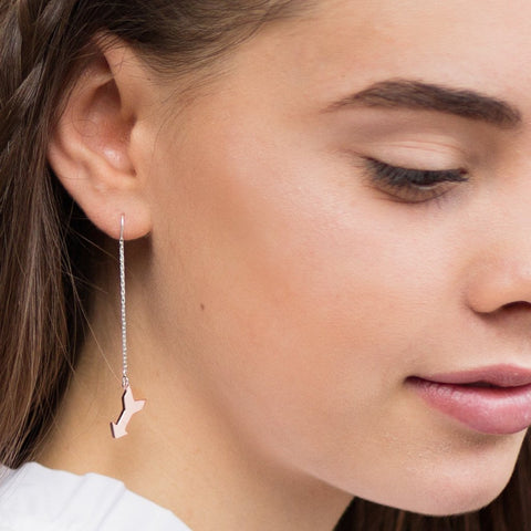 Arrow drop earrings